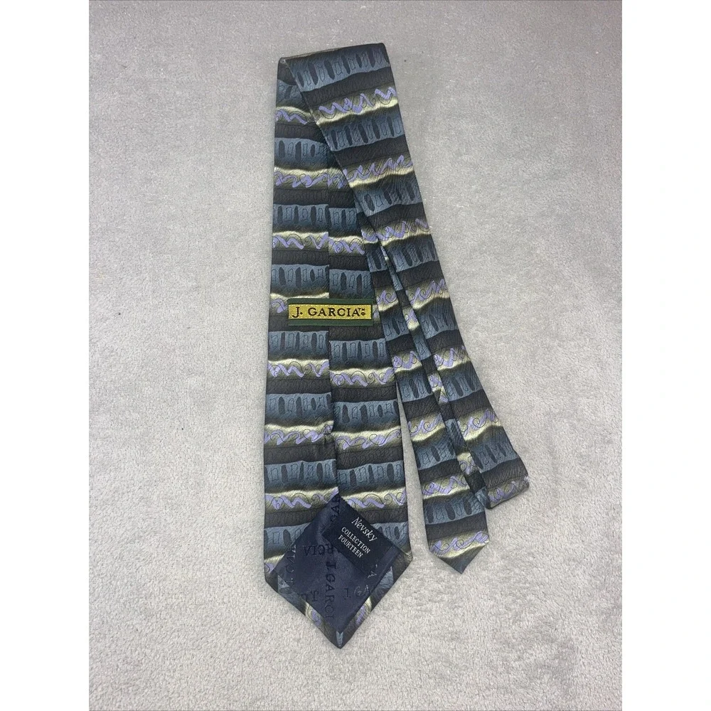 J. GARCIA 100% Silk Men's Necktie Vintage 1996 Tie Fast‎ Shipping!